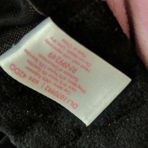 Bra 42dd black lace underwire. No padding.serenada brand.NWOT - Picture 5 of 10